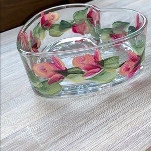Hand Painted Heart Shape Dish